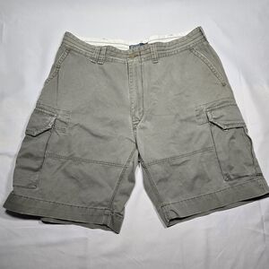 Polo Ralph Lauren Cargo Shorts Men's 40 Olive Khaki Chino Cotton Hiking Gorpcore